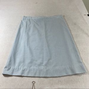 Country Suburbans Seersuckers Skirt Aline Vintage 34” Waist Pockets back…